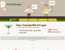 Tablet Screenshot of hotweb2logos.com